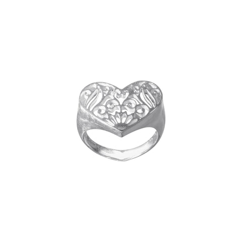 Anillo corazón plata .925