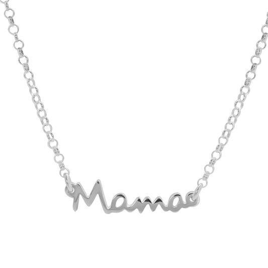 Collar "mamá" en plata de ley