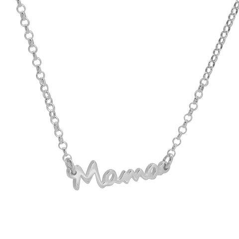 Collar "mamá" en plata de ley