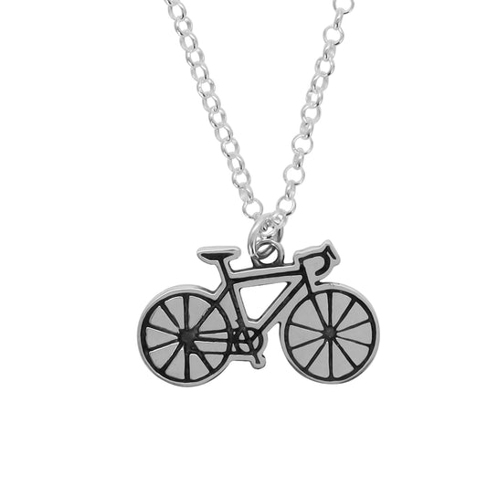 Collar bici en plata de ley