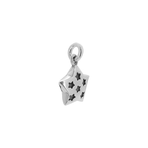 Charm estrella en plata de ley