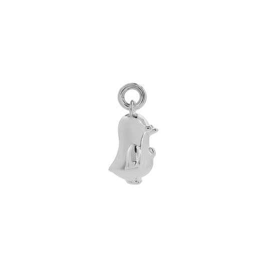 Charm pingüino en plata de ley