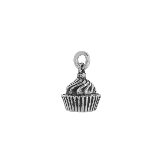 Charm cup cake en plata de ley