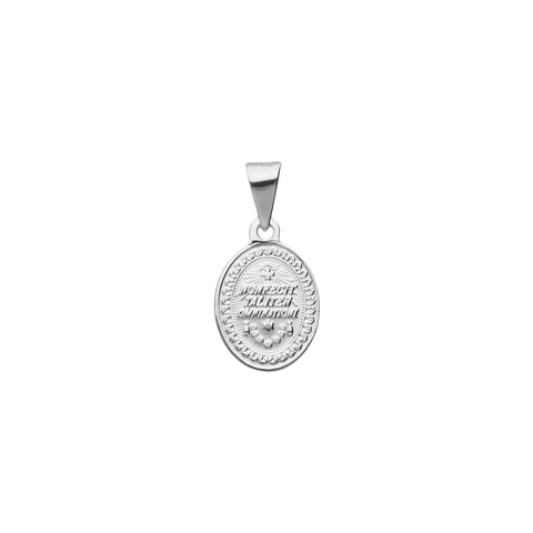 Medalla mini Virgen de Guadalupe en plata fina de ley