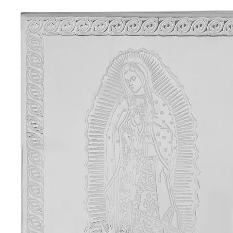 Icono Virgen María en baño de plata