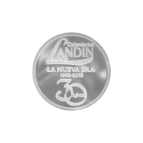 Moneda personalizada en plata  (Imagen ilustrativa, no disponible para su venta)