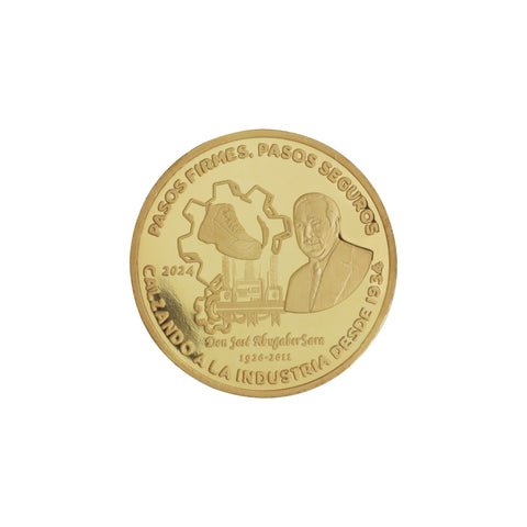 Moneda personalizada con chapa de oro  (Imagen ilustrativa, no disponible para su venta)