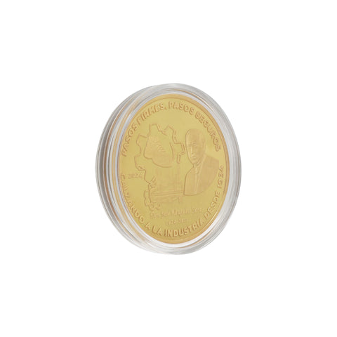 Moneda personalizada con chapa de oro  (Imagen ilustrativa, no disponible para su venta)